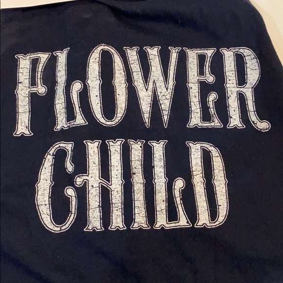 Hollister Fringed Tank Top Small Flower Child Blue - Picture 4 of 7